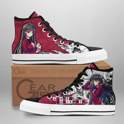 Suzune Horikita High-Top Shoes Anime Custom