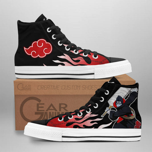Kisame Hoshigaki Classic High-Top Sneakers - Custom Anime Design