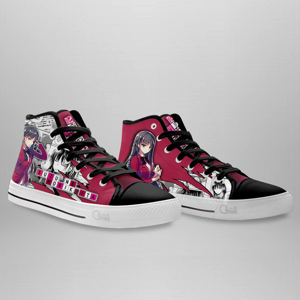 Suzune Horikita High-Top Shoes Anime Custom