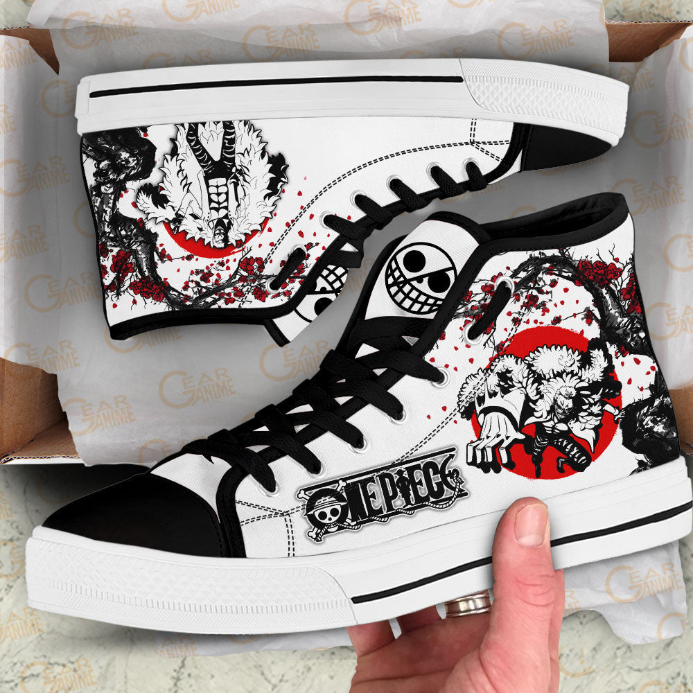 Doflamingo Classic High-Top Sneakers - Custom Anime Design