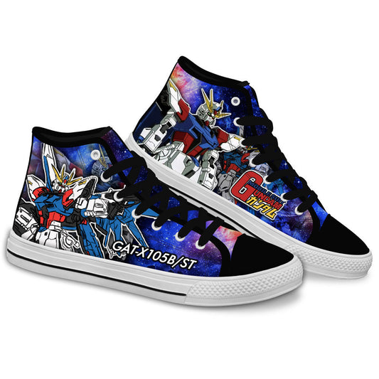 Star Build Strike Gundam Anime Custom High Top Shoes Gear Anime