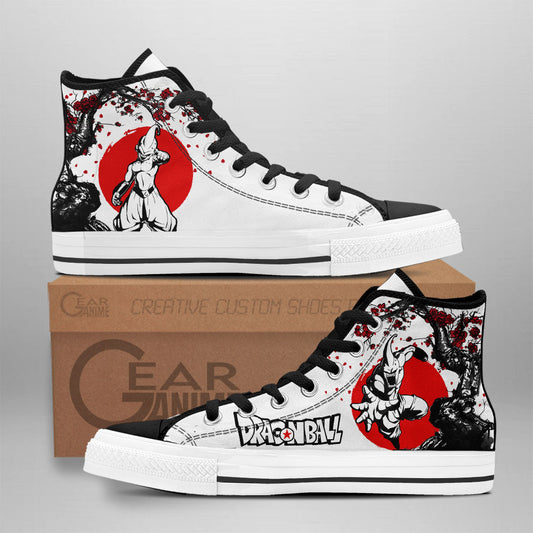 Majin Boo Classic High-Top Sneakers - Custom Anime Design