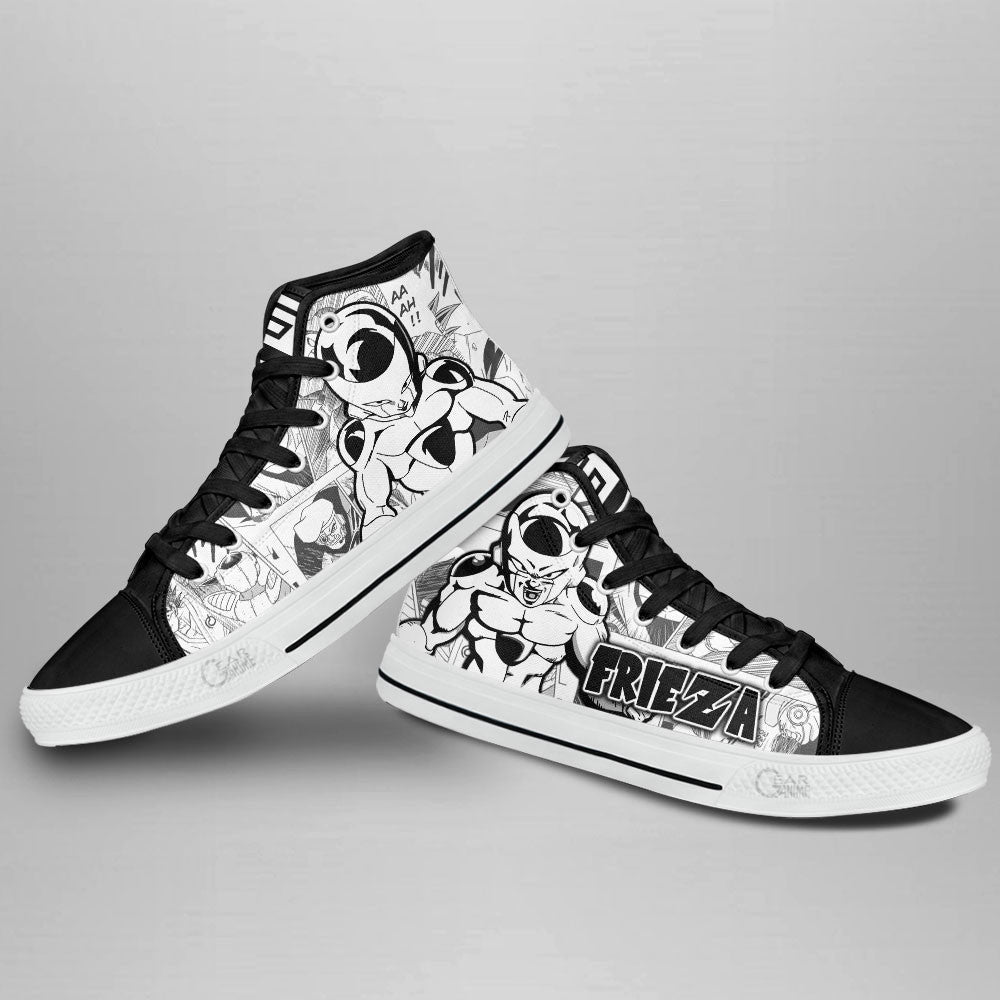 Frieza Classic High-Top Sneakers - Custom Anime Design