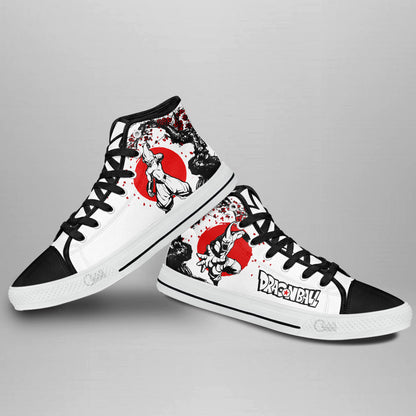 Majin Boo Classic High-Top Sneakers - Custom Anime Design