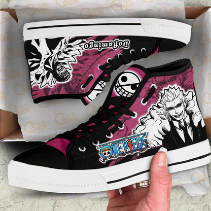 Donquixote Doflamingo High-Top Shoes Anime Custom