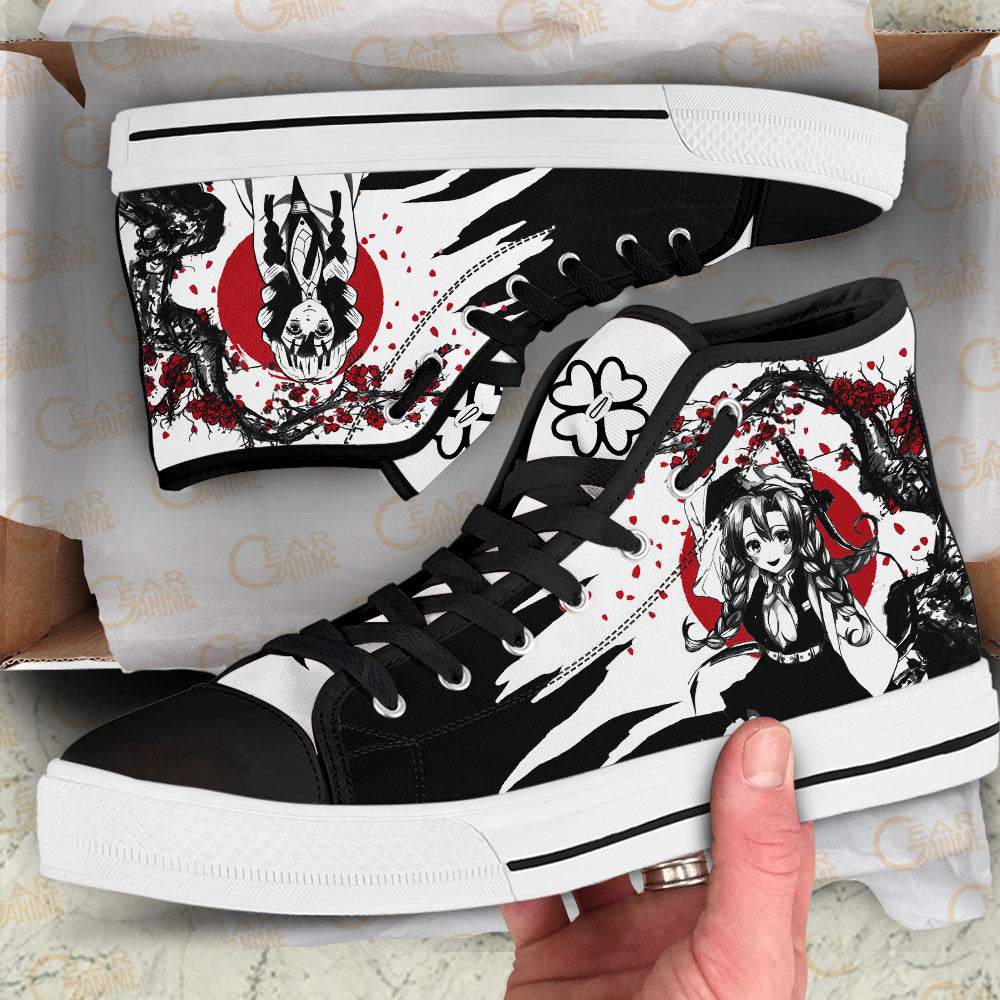 Mitsuri Kanroji High-Top Shoes Anime Custom