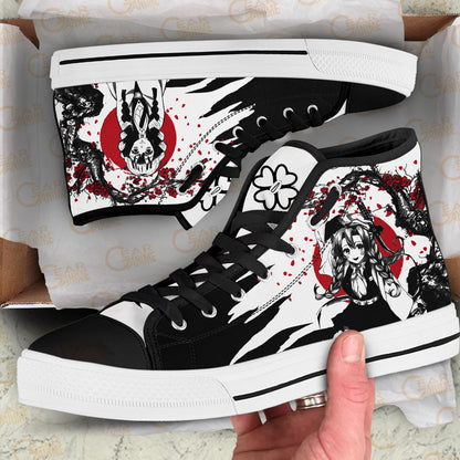 Mitsuri Kanroji High-Top Shoes Anime Custom
