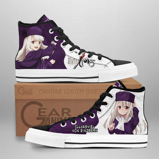Fate Zero Illyasviel Von Einzbern High Top Shoes Custom Anime Sneakers - 1 - GearAnime