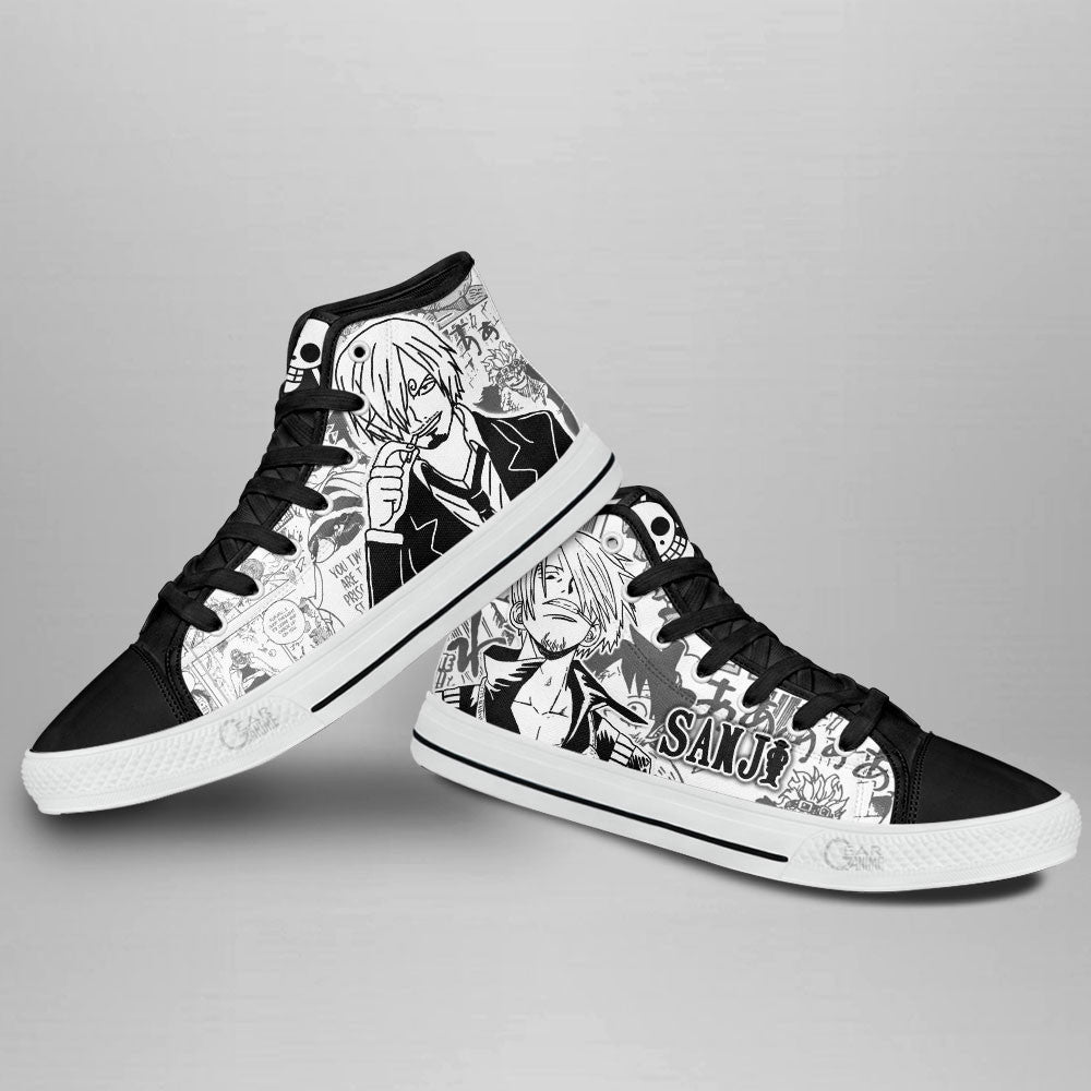 Sanji Classic High-Top Sneakers - Custom Anime Design