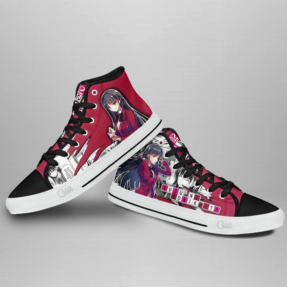 Suzune Horikita High-Top Shoes Anime Custom