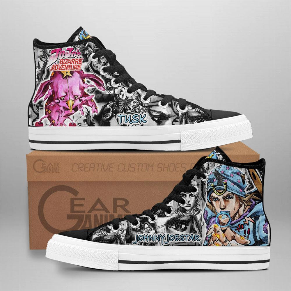 Johnny Joestar High Top Shoes Custom Manga Anime Birraze Adventure Sneakers - 1 - GearAnime