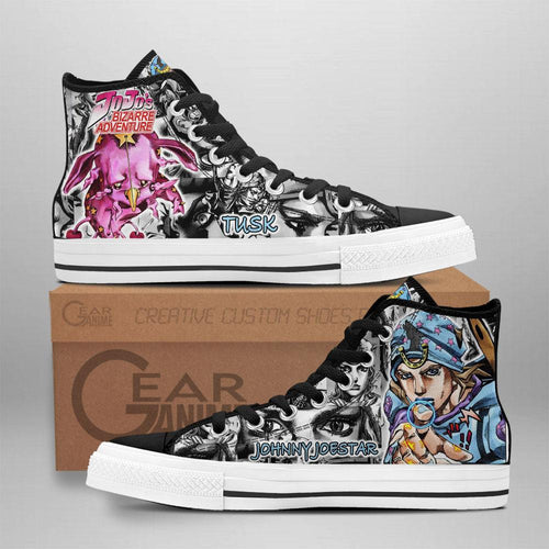 Johnny Joestar High Top Shoes Custom Manga Anime Birraze Adventure Sneakers - 1 - GearAnime