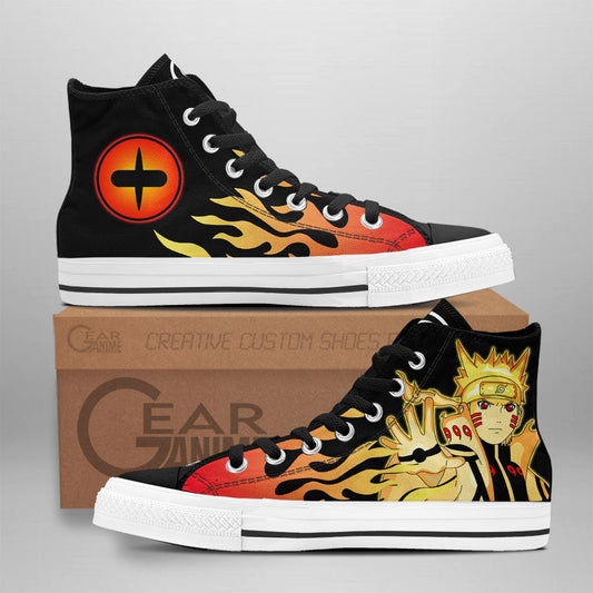 Uzumaki Bijuu Mode High-Top Shoes Anime Custom