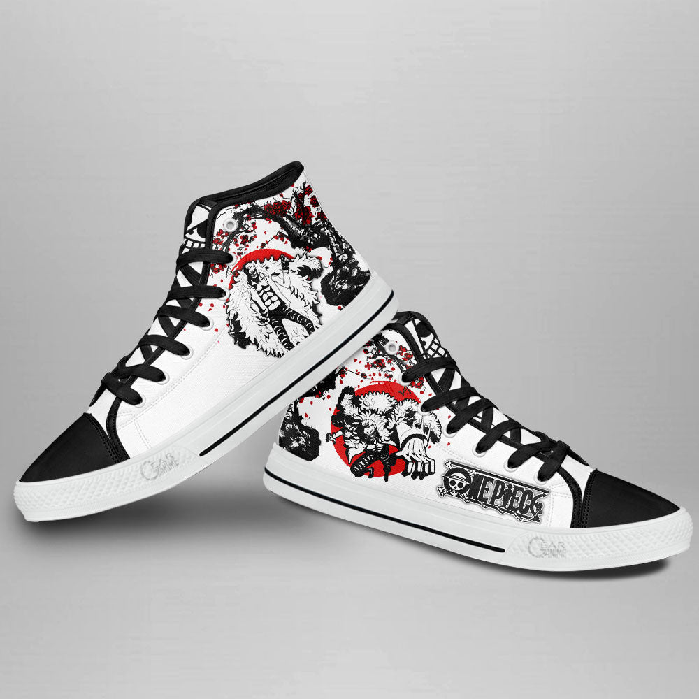 Doflamingo Classic High-Top Sneakers - Custom Anime Design