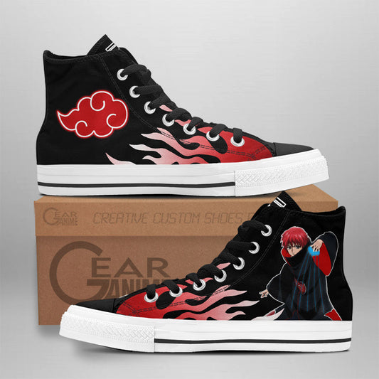 Sasori Classic High-Top Sneakers - Custom Anime Design