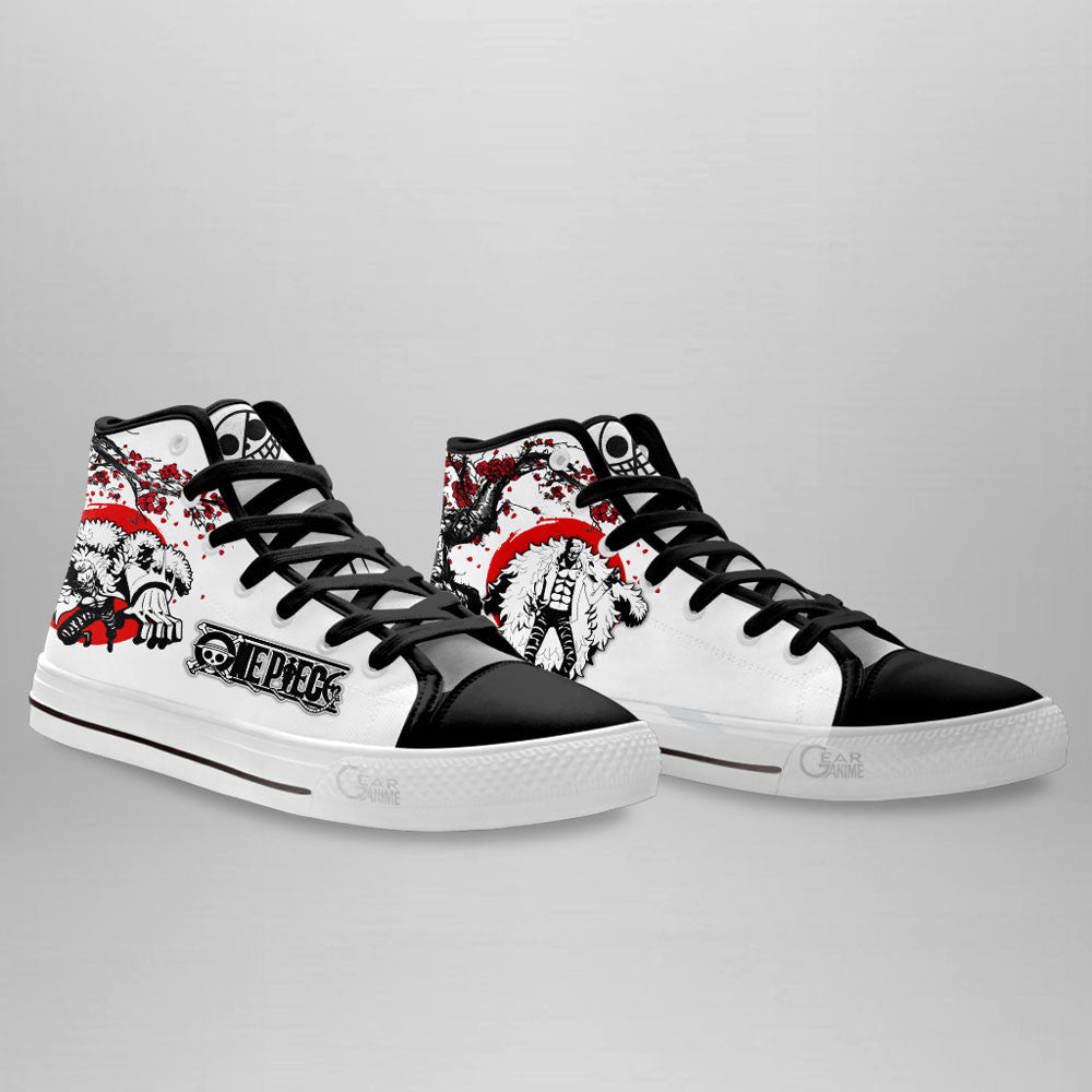 Doflamingo Classic High-Top Sneakers - Custom Anime Design