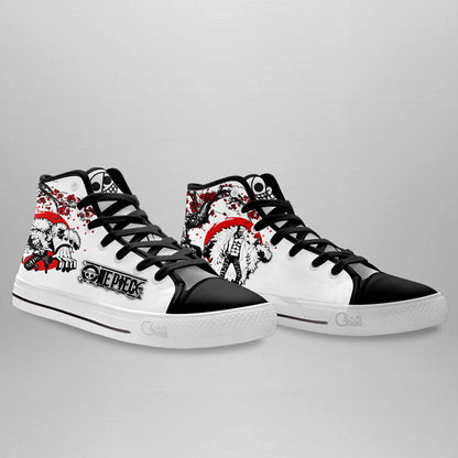 Doflamingo Classic High-Top Sneakers - Custom Anime Design