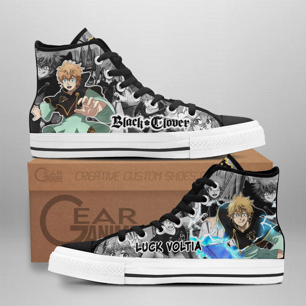 Luck Voltia High Top Shoes Custom Black Clover Anime Sneakers - 1 - GearAnime