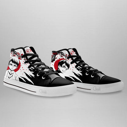 Yushiro High-Top Shoes Anime Custom