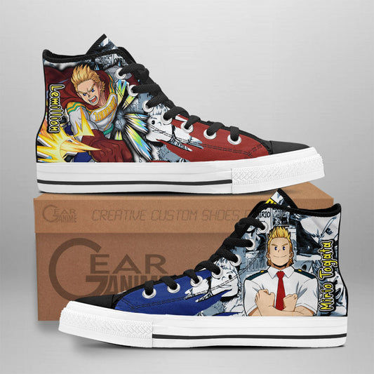 Mirio Togata High-Top Shoes Anime Custom