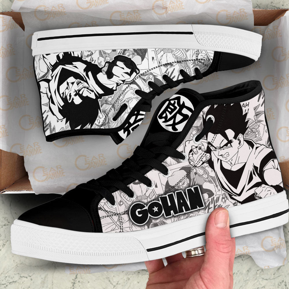 Gohan Classic High-Top Sneakers - Custom Anime Design