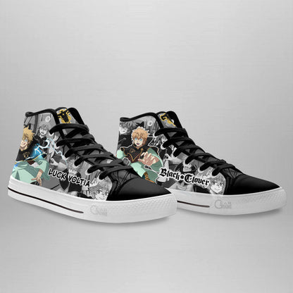 Luck Voltia High Top Shoes Custom Black Clover Anime Sneakers - 3 - GearAnime