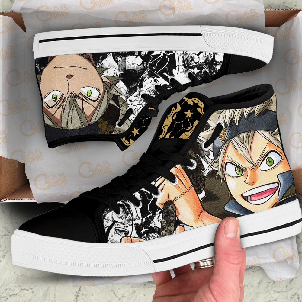 Asta Classic High-Top Sneakers - Custom Anime Design
