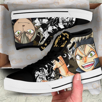 Asta Classic High-Top Sneakers - Custom Anime Design