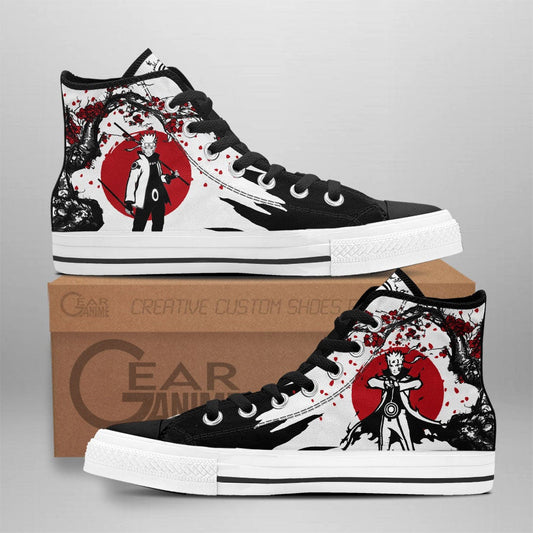 NRT Uzumaki Bijuu High Top Shoes Custom NRT Anime Sneakers Japan Style - 1 - GearAnime