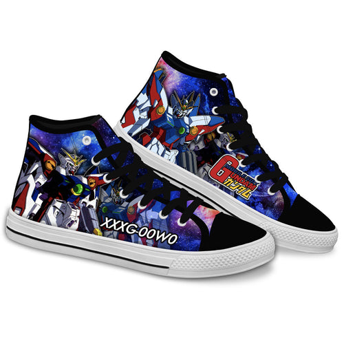 Wing Gundam Zero Anime Custom High Top Shoes Gear Anime