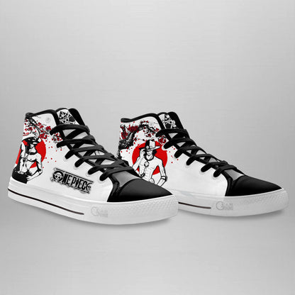 Portgas Ace Classic High-Top Sneakers - Custom Anime Design