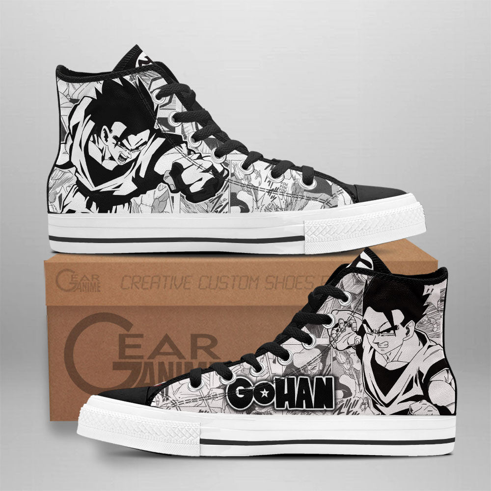 Gohan Classic High-Top Sneakers - Custom Anime Design
