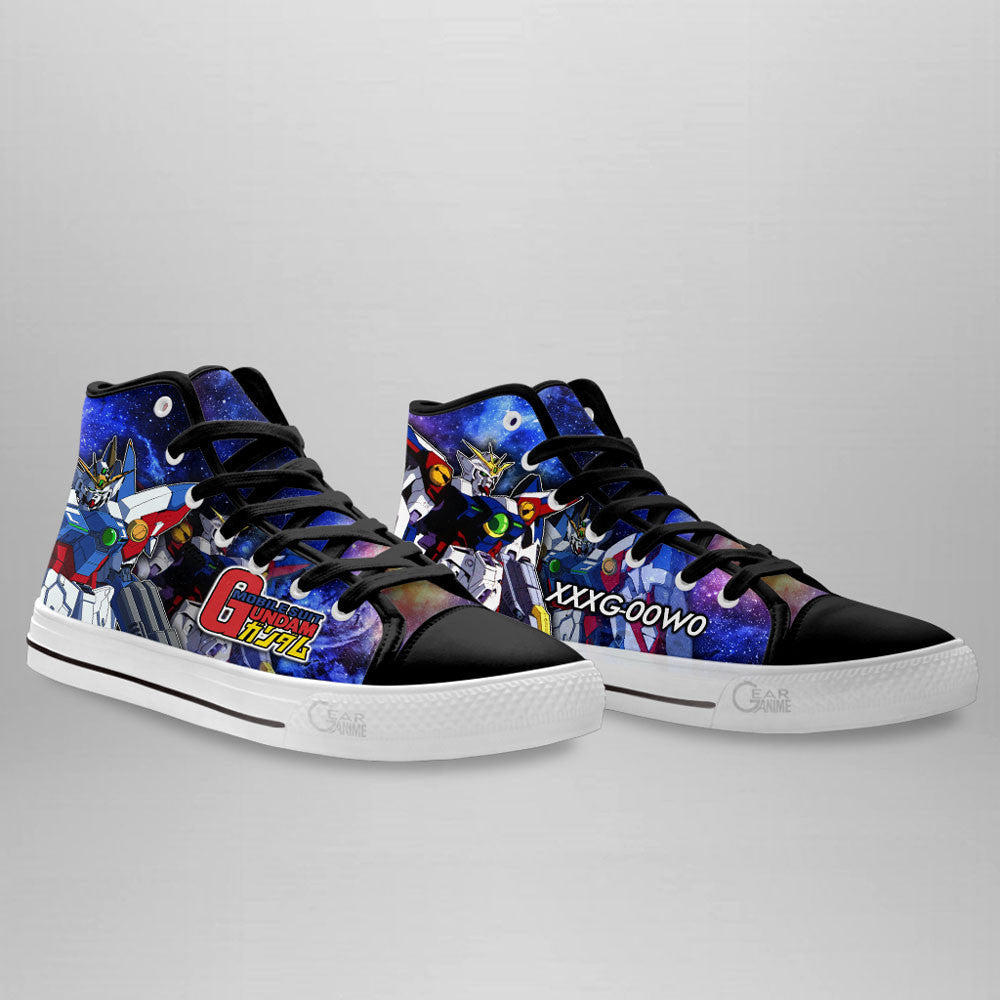Mobile Suit Gundam Wing Gundam Zero Anime Custom High Top Shoes Gear Anime