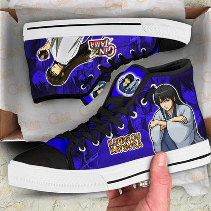 Kotarou Katsura High Top Shoes Custom Gintama Anime Sneakers - 2 - GearAnime