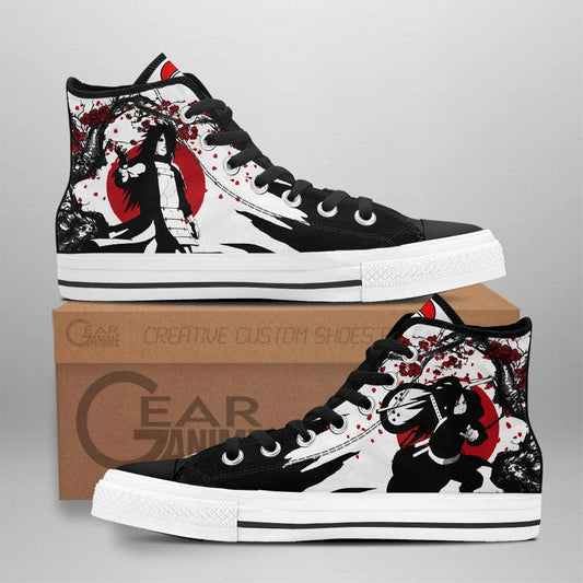 Madara Uchiha High Top Shoes Custom NRT Anime Sneakers Japan Style - 1 - GearAnime