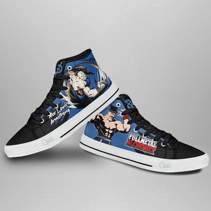 Fullmetal Alchemist Alex Louis Armstrong High Top Shoes Custom Anime Sneakers - 3 - GearAnime