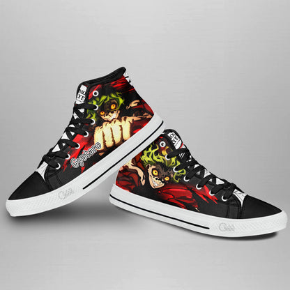 Gyutaro Classic High-Top Sneakers - Custom Anime Design