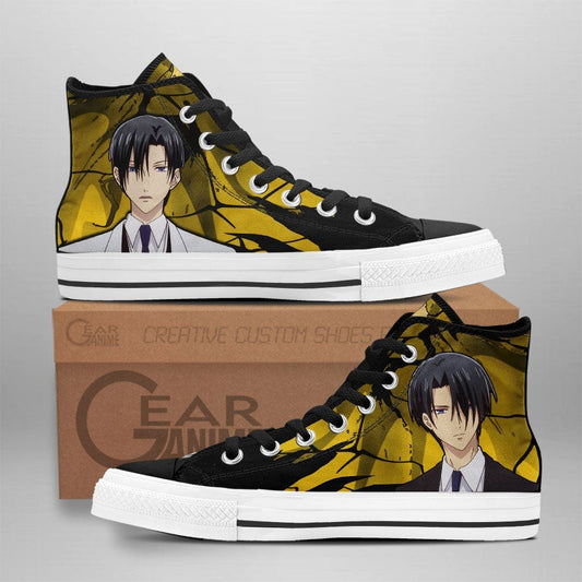 Hatori Souma High Top Shoes Custom Fruit Basket Anime Sneakers - 1 - GearAnime