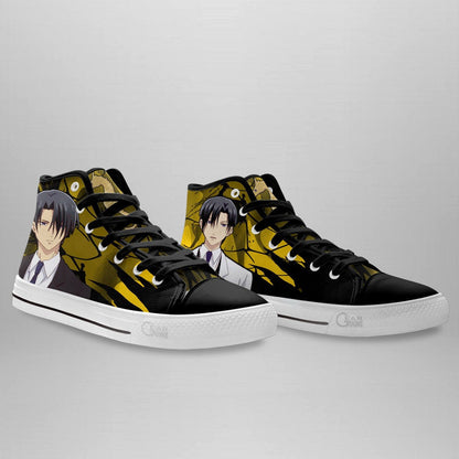 Hatori Souma High Top Shoes Custom Fruit Basket Anime Sneakers - 3 - GearAnime