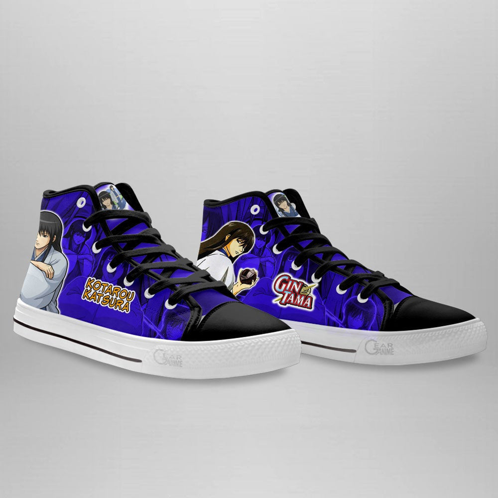 Kotarou Katsura High Top Shoes Custom Gintama Anime Sneakers - 3 - GearAnime