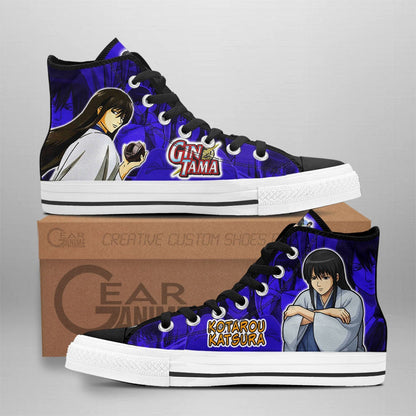 Kotarou Katsura High Top Shoes Custom Gintama Anime Sneakers - 1 - GearAnime
