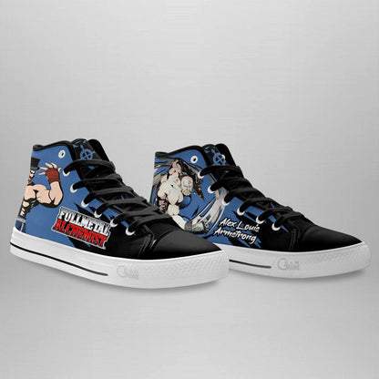 Fullmetal Alchemist Alex Louis Armstrong High Top Shoes Custom Anime Sneakers - 4 - GearAnime