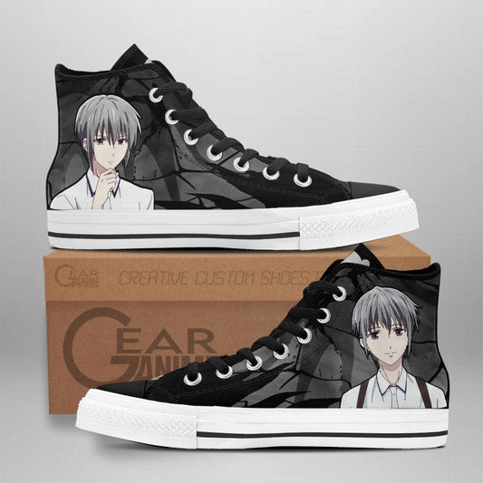 Fruit Basket Yuki Souma High Top Shoes Custom Anime Sneakers - 1 - GearAnime