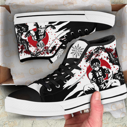 Akaza High-Top Shoes Anime Custom