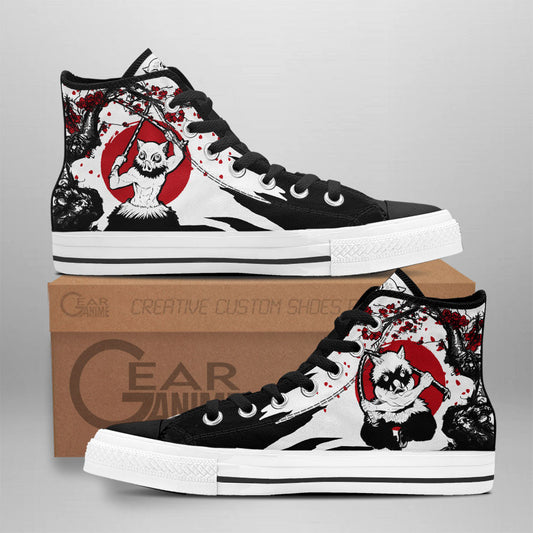 Inosu Classic High-Top Sneakers - Custom Anime Design