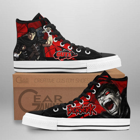 Berserk Guts High Top Shoes Custom Anime Sneakers - 1 - GearAnime