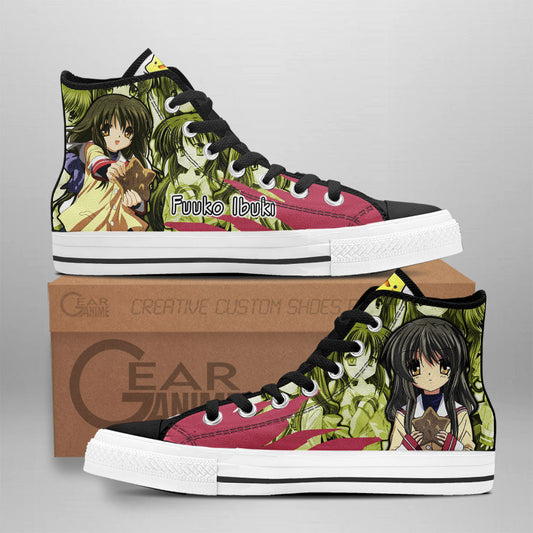 Fuuko Ibuki Classic High-Top Sneakers - Custom Anime Design