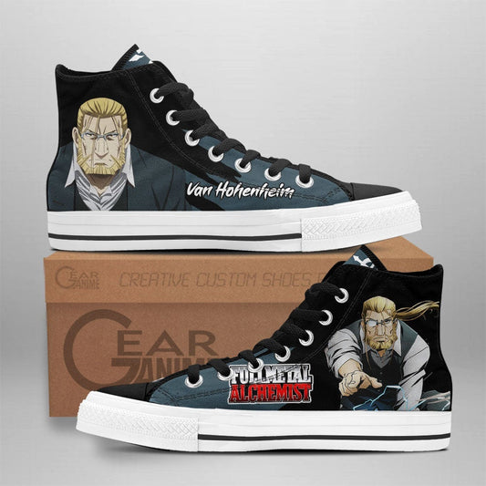 Van Hohenheim High Top Shoes Custom Anime Sneakers - 1 - GearAnime