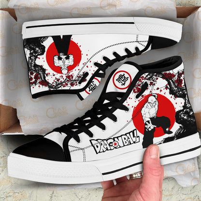 Tenshinhan Classic High-Top Sneakers - Custom Anime Design