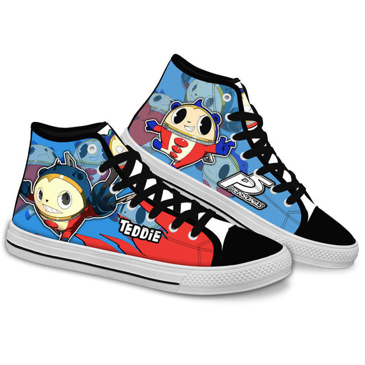 Persona Teddie Anime Custom High Top Shoes Gear Anime